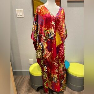 Up2Date | One Size | Kaftan | Multicolor | Loungewear | VNeck | Cover-Up